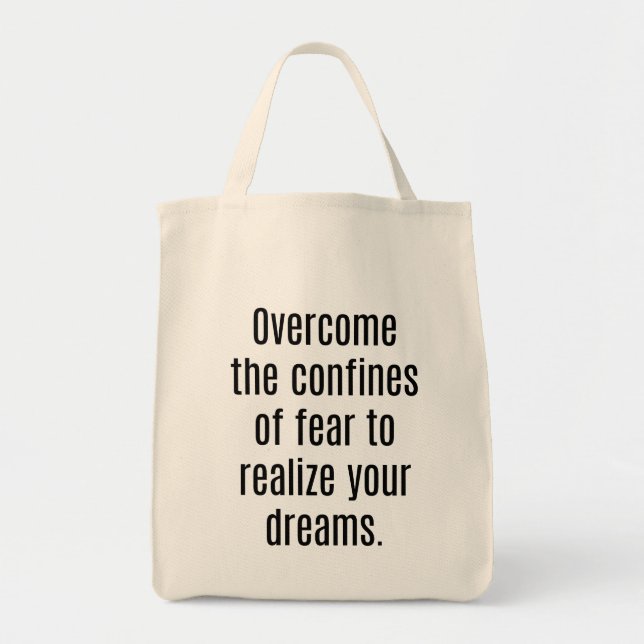 Realisera din Dreams Livsmedel Tote Bag Tygkasse (Framsidan)