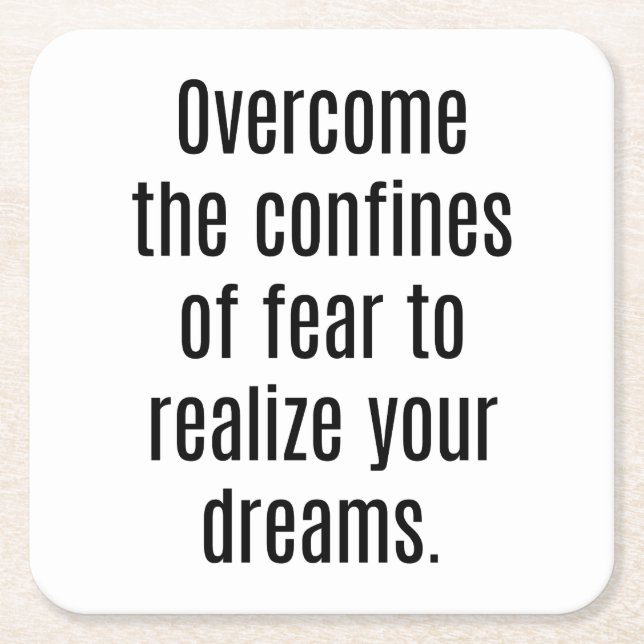 Realisera dina drömmar Pappert Underlägg (Framsidan)