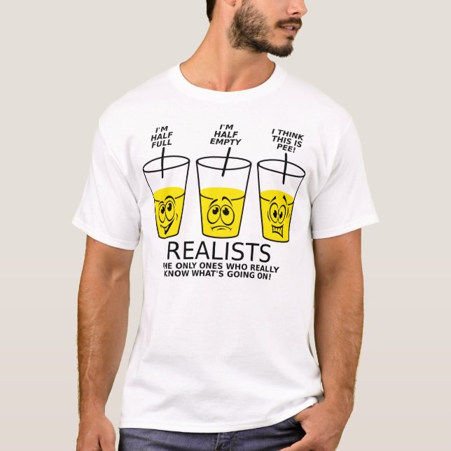 Realist Cup Rolig T-shirt (Framsida)