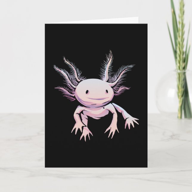 Realistic Axolotl Animal Kort (Framsida)