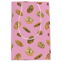 Realistic Cookie Pattern Gift Bag