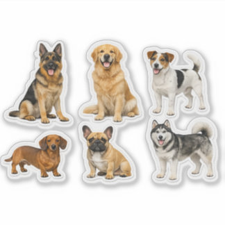Realistic Dog Sticker Collection – Premium Vinyl S Klistermärken