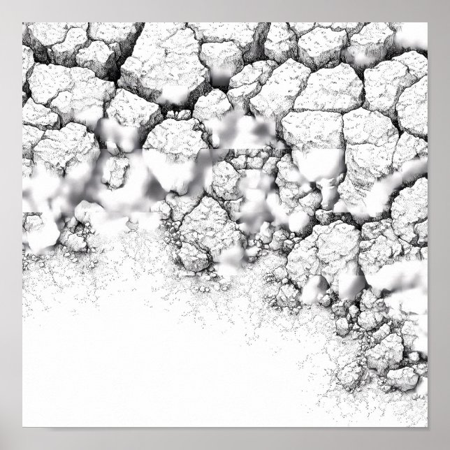 Realistic Dried Grime and Salt Crust Texture Poster (Framsidan)