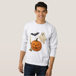 Realistic Halloween Sticker Lång Ärmad Tröja