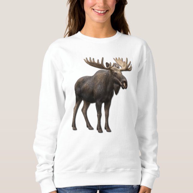 REALISTIC MOOSE DESIGN. SAMER BRASIL T SHIRT (Framsida)