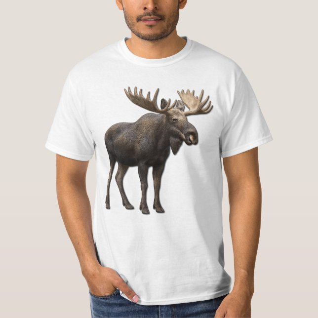 REALISTIC MOOSE DESIGN. SAMER BRASIL T SHIRT (Framsida)