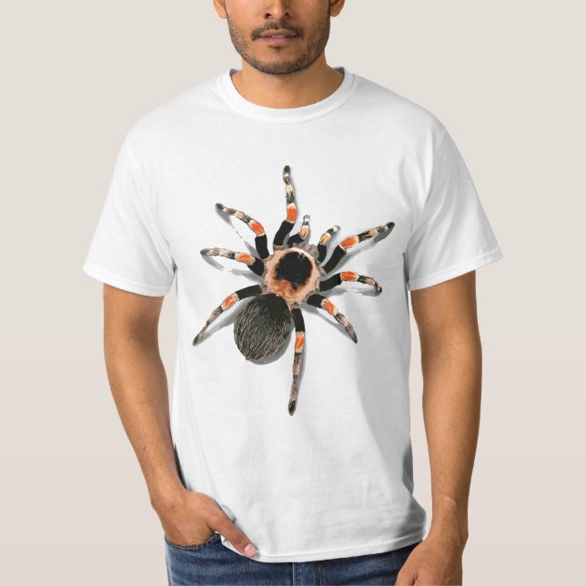 Realistic Red Knee Tarantula  T Shirt (Framsida)