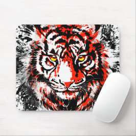 Realistic Red Tiger Mouse Pad - Tiger Mousepad Musmatta