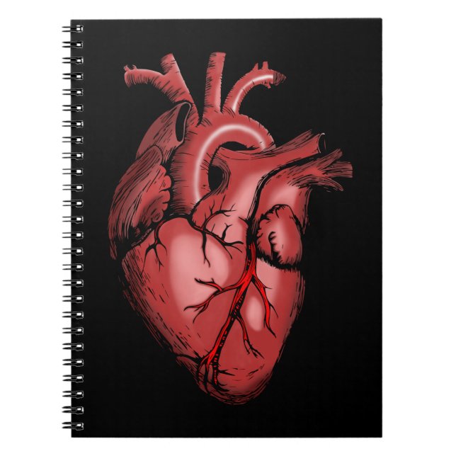 Realistisk Anatomik Heart-bild bärbar dator Anteckningsbok (Framsidan)
