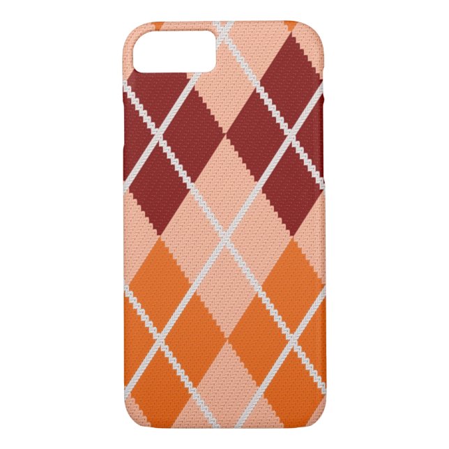 Realistisk Argyle trasa Case-Mate iPhone Skal (Baksida)