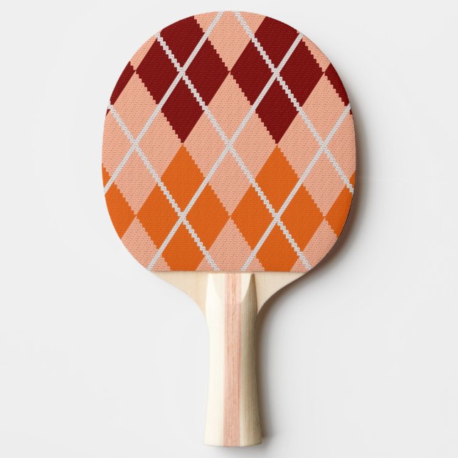 Realistisk Argyle trasa Pingisracket (Framsidan)