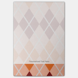 Realistisk Argyle trasa Post-it Block
