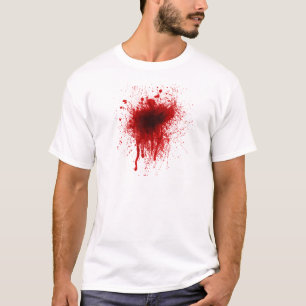 Realistisk blodSplatter T-shirt