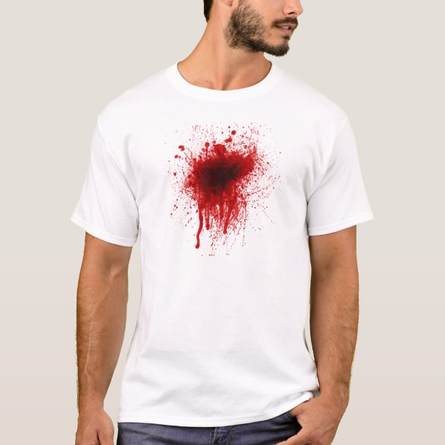 Realistisk blodSplatter Tröja (Framsida)