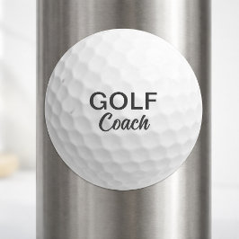 Realistisk boll | Golftränare Runt Klistermärke