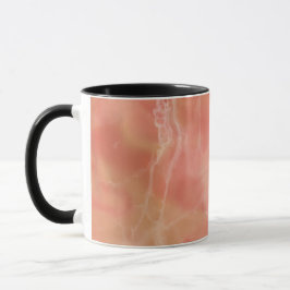 Realistisk design i rosa marmor mugg