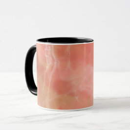 Realistisk design i rosa marmor mugg
