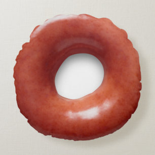 Realistisk Donut Pillow Rund Kudde