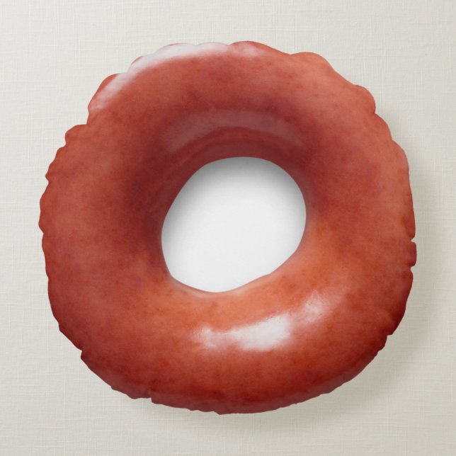 Realistisk Donut Pillow Rund Kudde (Framsidan)