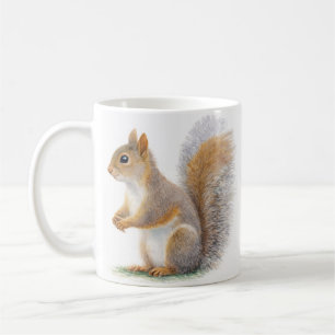 Realistisk ekorreporträtt kaffemugg