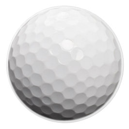 Realistisk Golf Boll Golfer-design Knopp