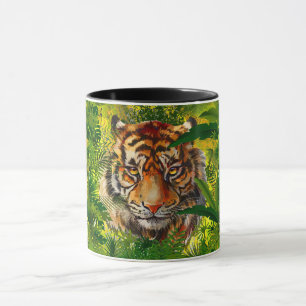 Realistisk Jungle Tiger Coffee Mugg - Tiger