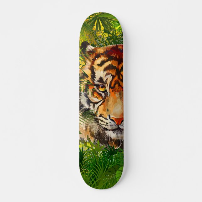 Realistisk jungle Tiger - Tiger Skateboard (Framsida)