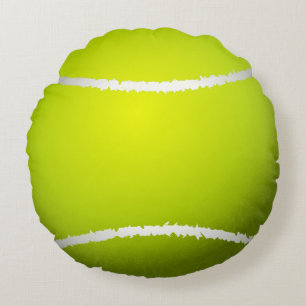 Realistisk kall tennisboll rund kudde