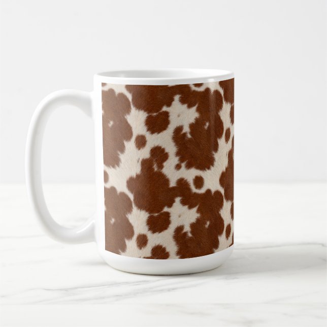 Realistisk kalvskinnsmönster kaffemugg (Vänster)