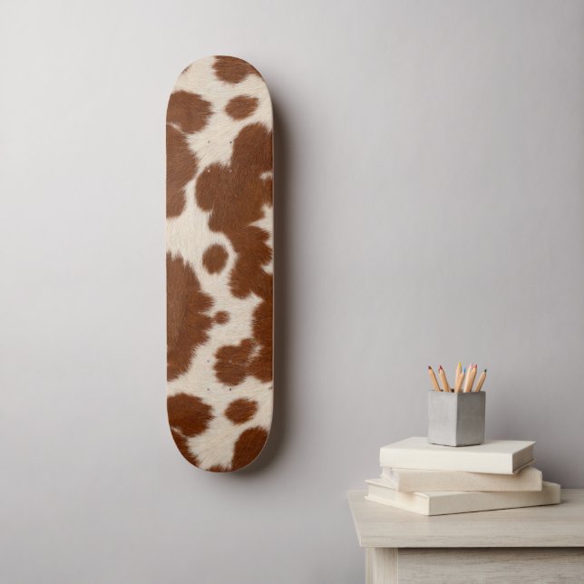 Realistisk kalvskinnsmönster mini skateboard bräda 18,5 cm (Väggkonst)