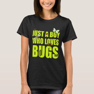 realistisk kryp-pojke som kärlek kryp-entomolog kr t shirt