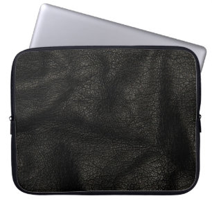 Realistisk läderstruktur laptop sleeve
