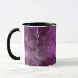 Realistisk lila marmordesign mugg