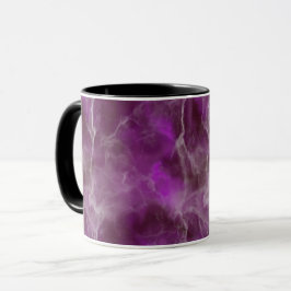 Realistisk lila marmordesign mugg