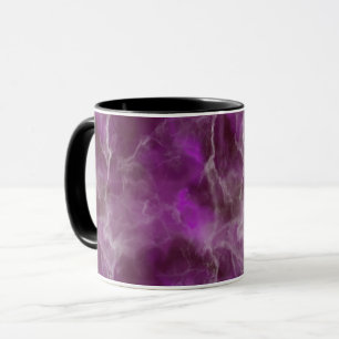 Realistisk lila marmordesign mugg