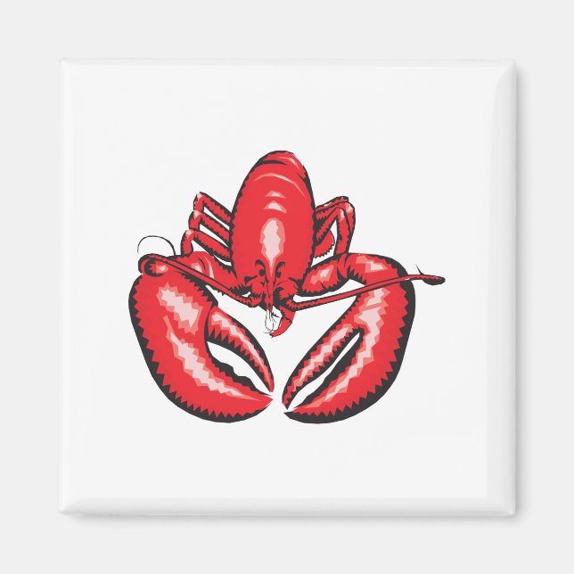 realistisk lobster magnet (Framsidan)