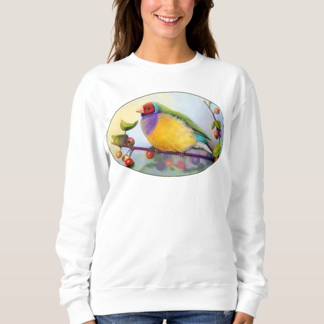 Realistisk målning för Gouldian finch Tee (Framsida)