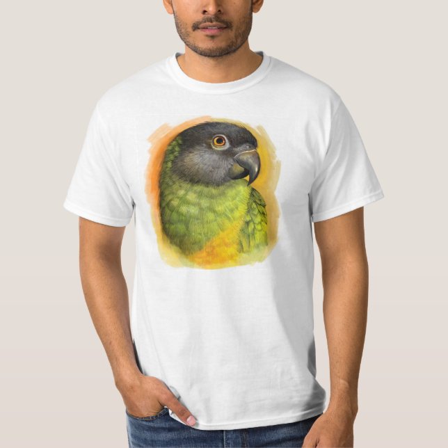 Realistisk målning för Senegal papegoja T-shirt (Framsida)