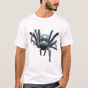 Realistisk Mörk Spindel Grafisk T-Shirt
