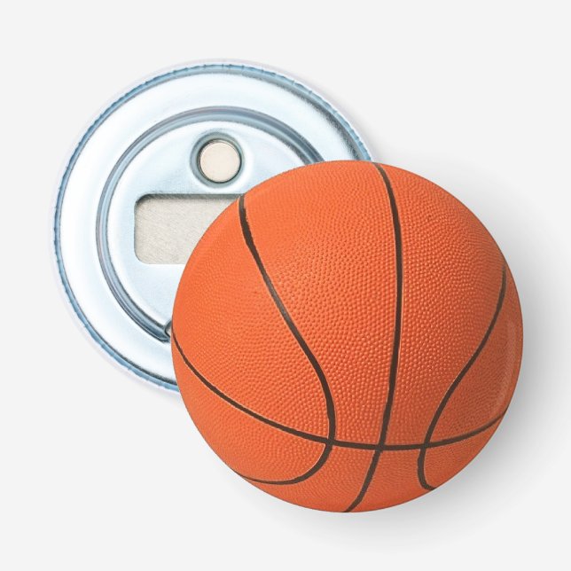 Realistisk och cool basketboll flasköppnare (Framsidan)
