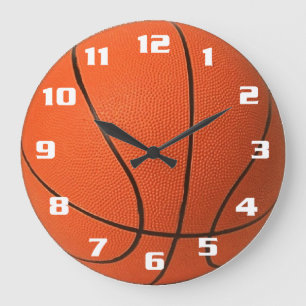 Realistisk och coola Basketball Stor Klocka