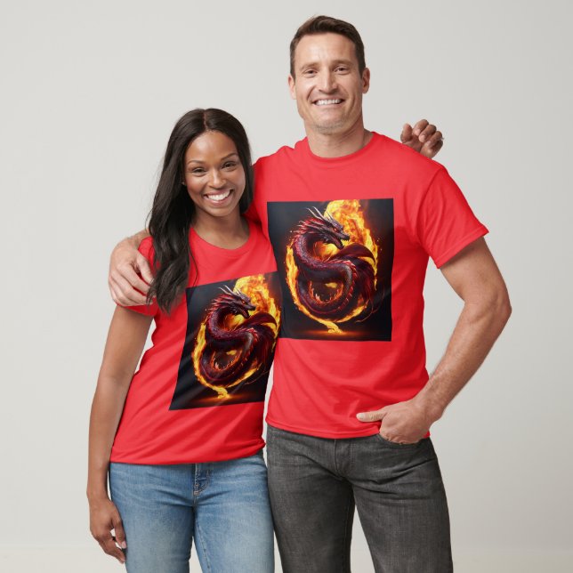 Realistisk ormdragon T-SHRT T Shirt (Unisex)