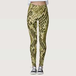 Realistisk ormtryckdamasker leggings