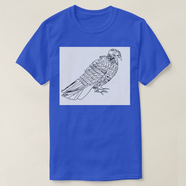 Realistisk pennstift Pigeon Teckning 1 T Shirt (Design framsida)