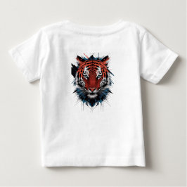 Realistisk Porträtt Av Ung Tiger Naturlig Vildlivs T Shirt