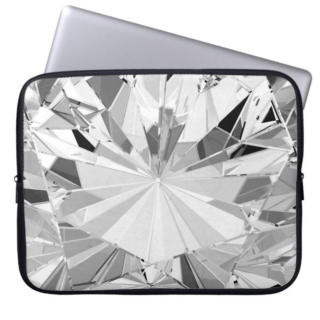 Realistisk romb: Nära 3D Struktur Laptop Fodral (Framsidan)