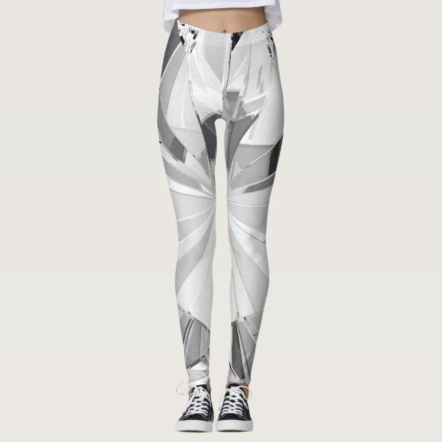 Realistisk romb: Nära 3D Struktur Leggings (Framsida)