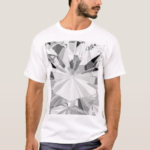 Realistisk romb: Nära 3D Struktur T Shirt