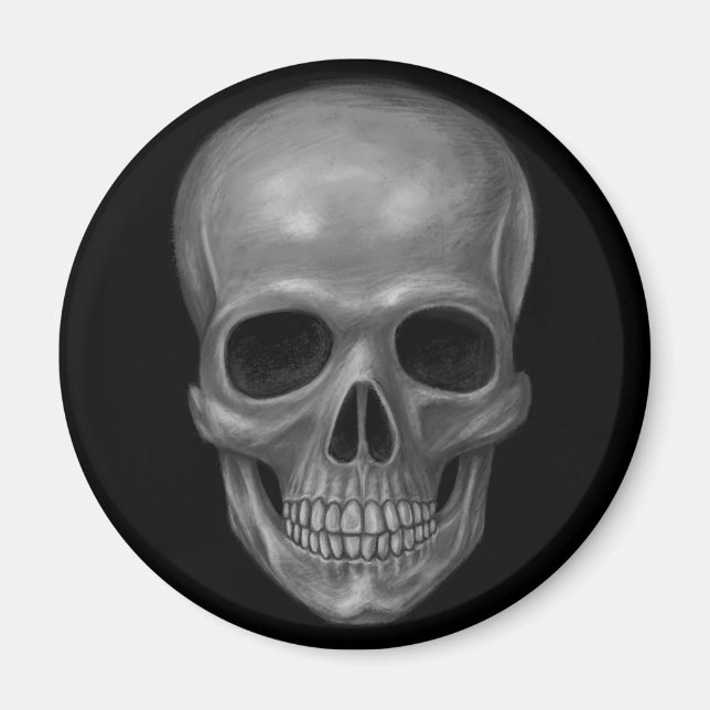 Realistisk skull magnet (Framsidan)
