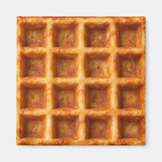 Realistisk Toastad Fyrkantig Våffel Matdesign Magnet